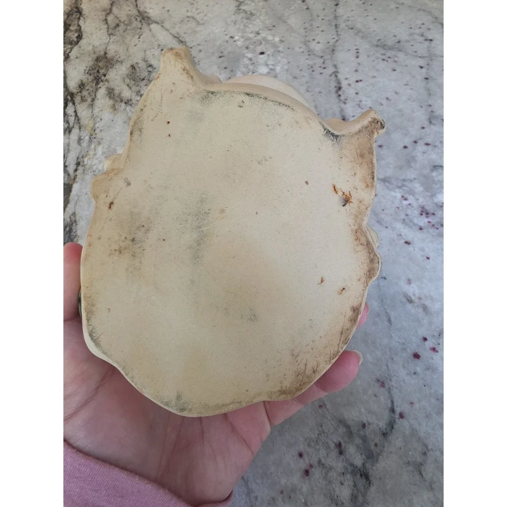 Vintage Pottery Frog Planter Small